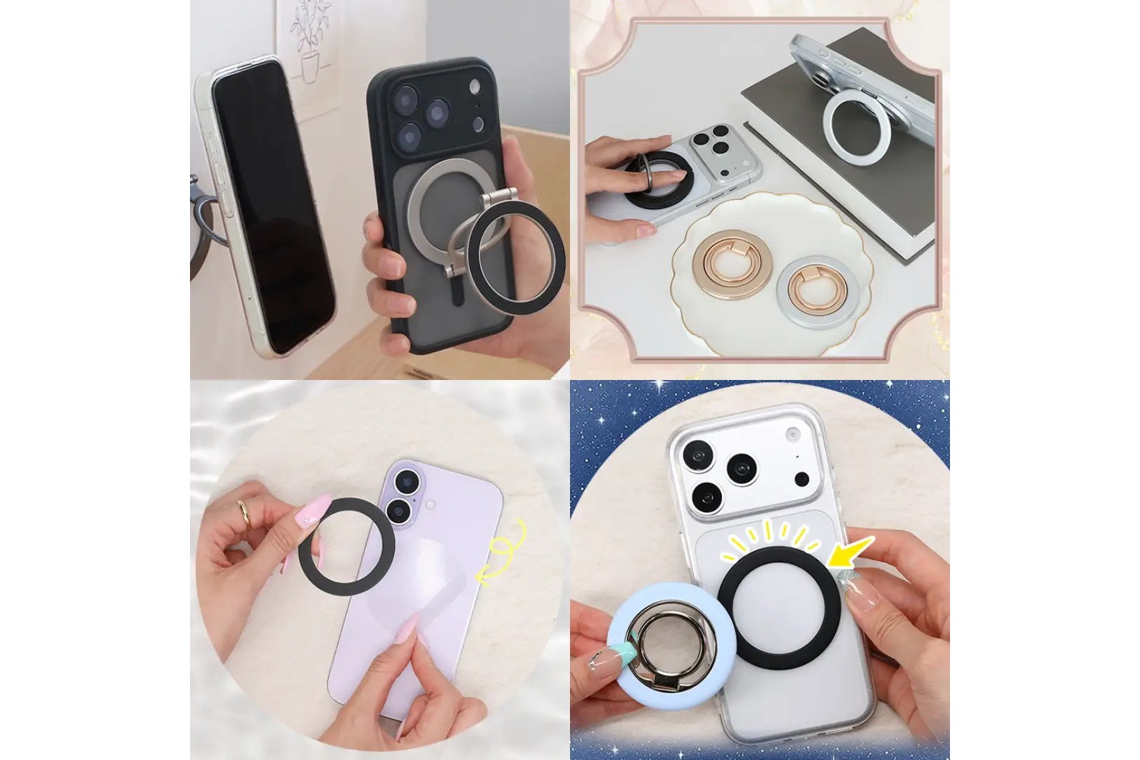 MOTTERU、スタンドにもなるスマホリングなど5製品発表　数量限定価格で販売も