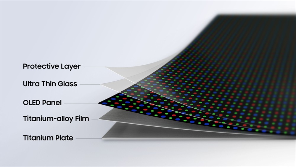 サムスン、折りたたみ画面の新技術「Flex Titanium」を発表　さらに折り目を軽減