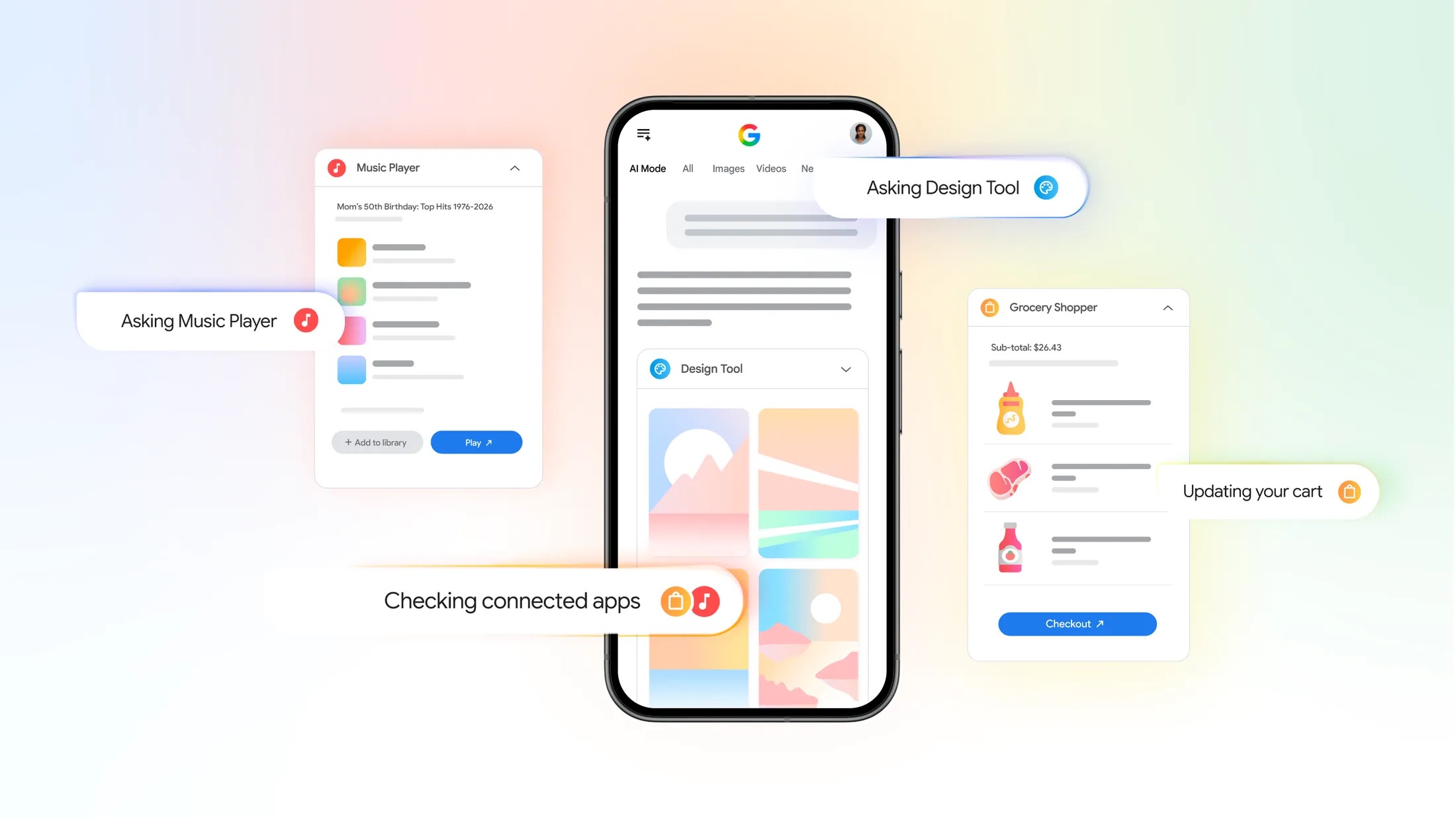 Google検索「AIモード」が外部サービス連携、CanvaやYouTube Musicほか